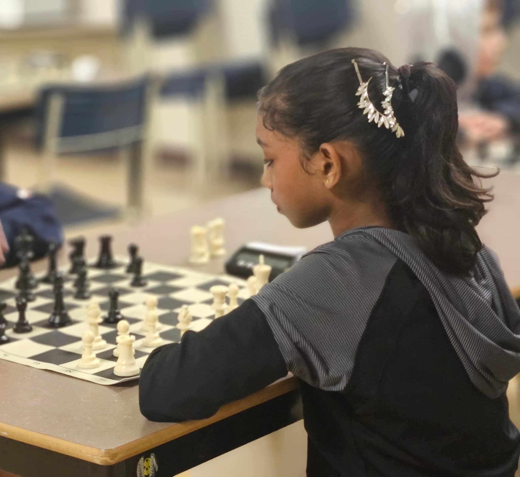 Another focused chess player